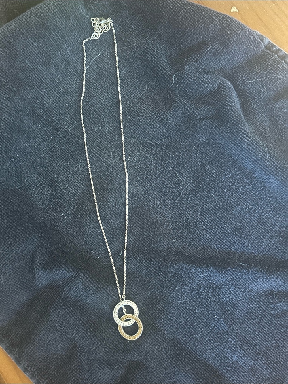 Kathy Kamei Soulmate Silver Interlocking Circle Necklace